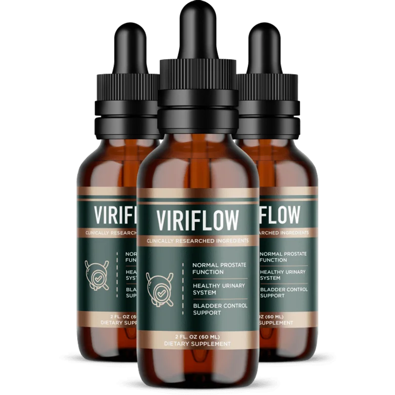 ViriFlow Men's Wellness Health — 3 Bottle / 90 Day Pack